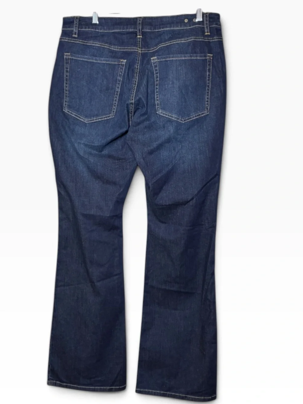 Cabi High Straight Blue Denim Stretch Jeans Style 3386
